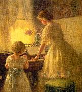 Francis Day The Piano Lesson Spain oil painting artist